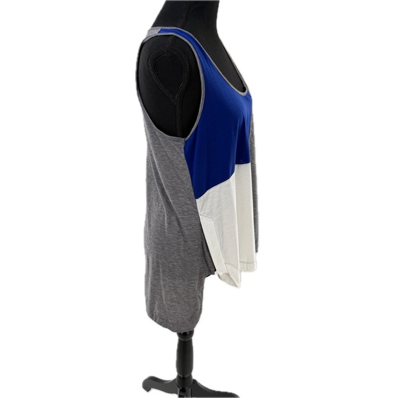Derek Lam 10C x Athleta Color-Block Scoop Neck Tank Top Blue/Gray/Wh Size Medium - Picture 10 of 17